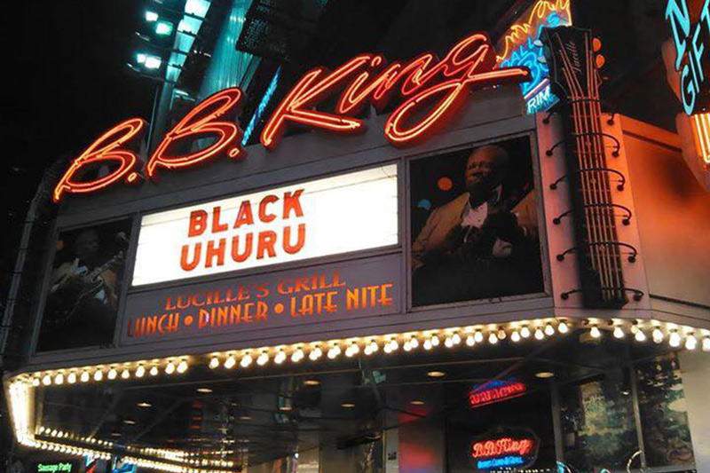 Black Uhuru marquee sign