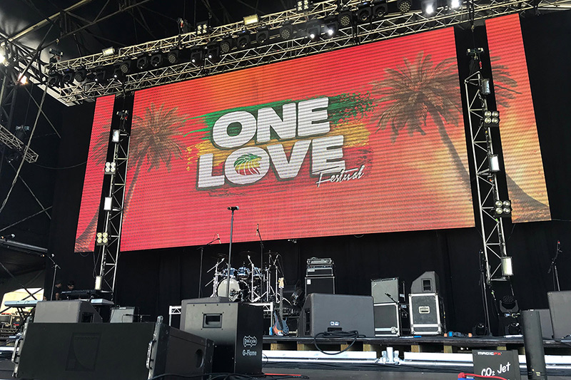 One Love Festival Sign